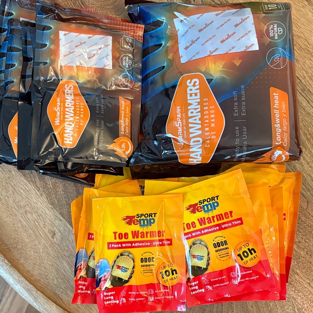 Sport Temp Toe Warmer (12) & WarmSpark Hand Warmers (18)